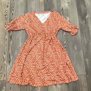 Pink Daisy Floral Dress (NWT)